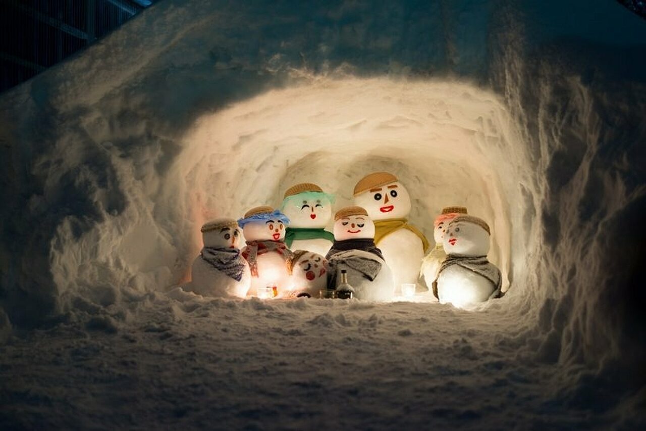 Yukidaruma Snowman Festival