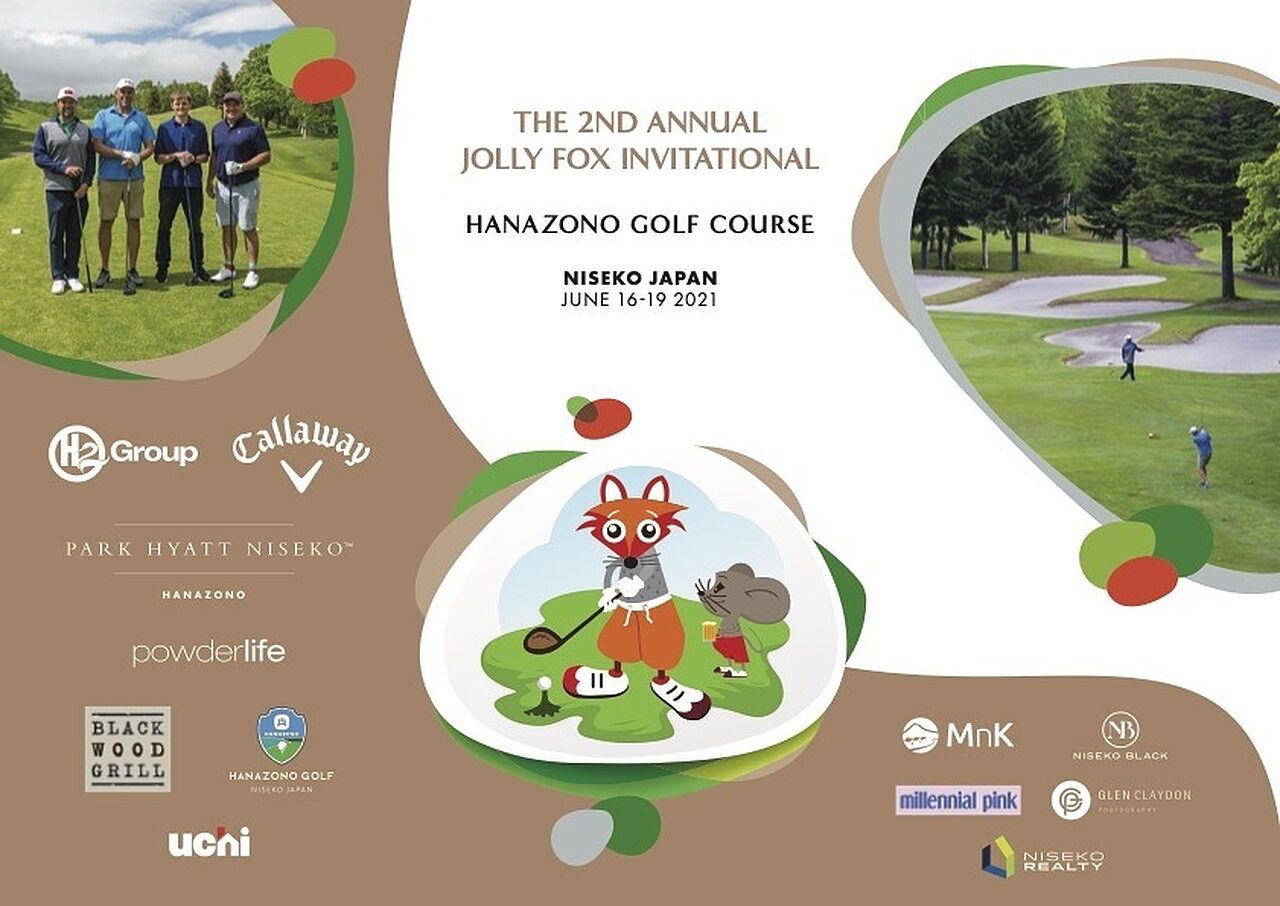 Niseko jolly fox invitational 2021 sponsors board