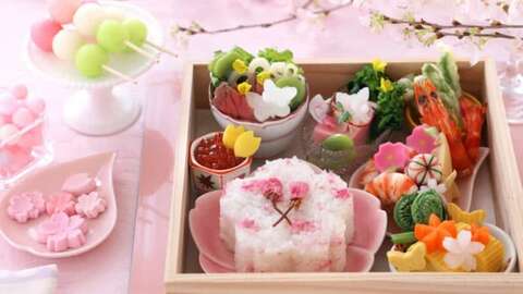 Spring on plate