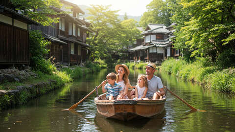 Family in a Summer Trip