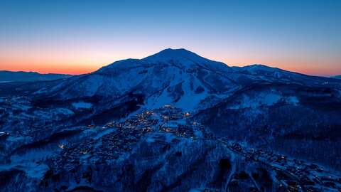 Hirafu Night Sunset