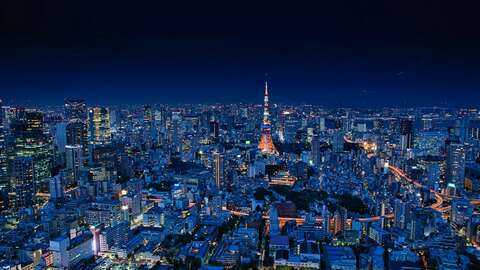 Tokyo Skyline Night