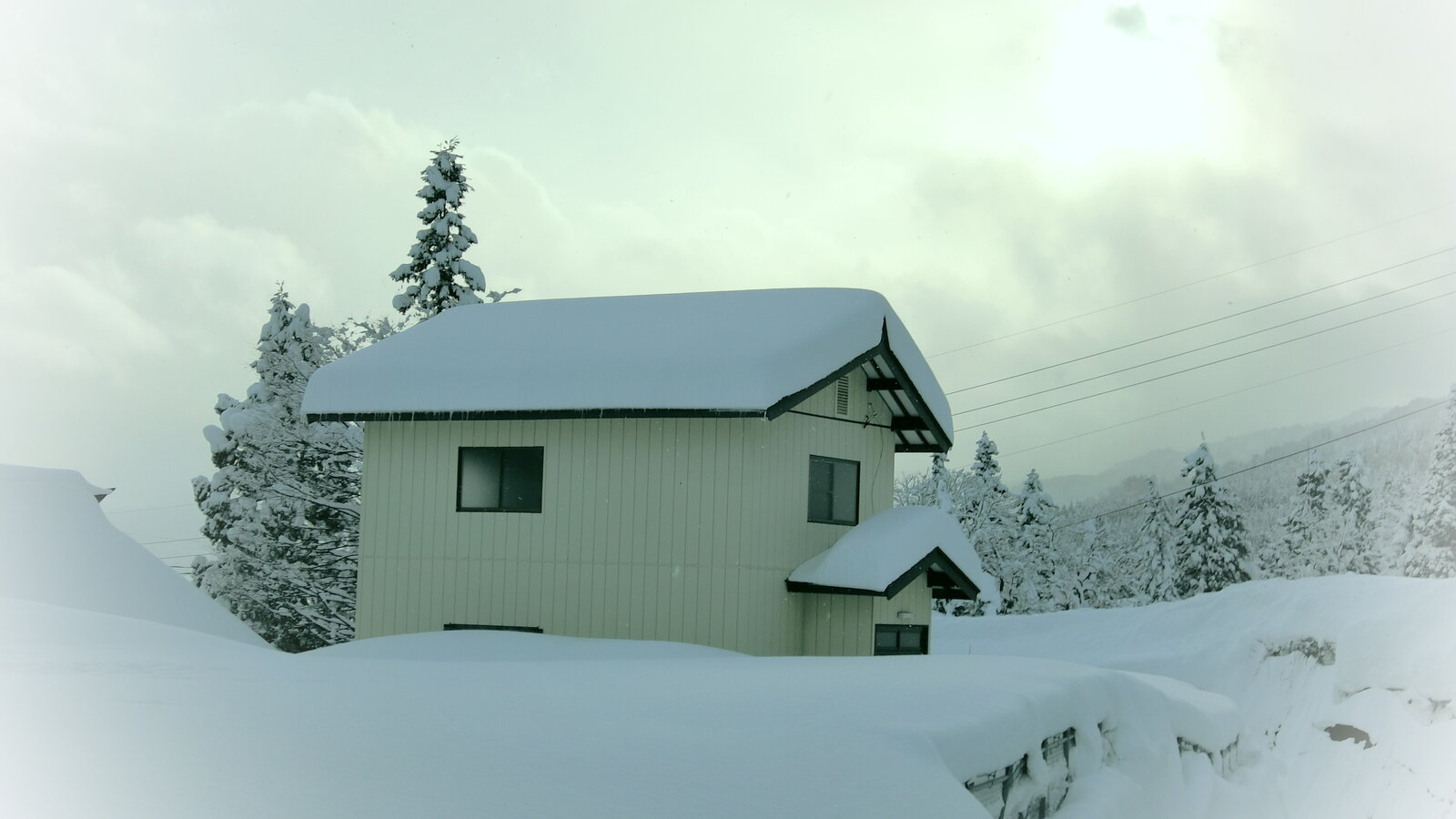 Hill House Exterior Snow