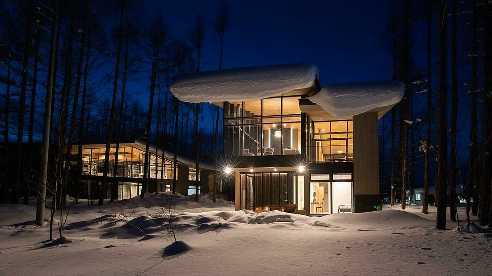 Hanaridge House 1 Niseko Realty Park Hyatt Hanazono Night