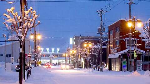 Kutchan Town Snow