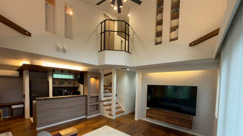 Modern 2 BR Home with Atrium Near Asama Fureai Park15