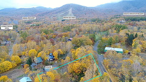 Konbu Onsen Royal Town Aerial view of house area