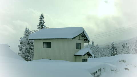 Hill House Exterior Snow