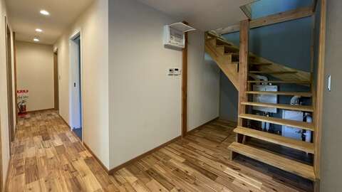 Yu no mori internal hall stairs