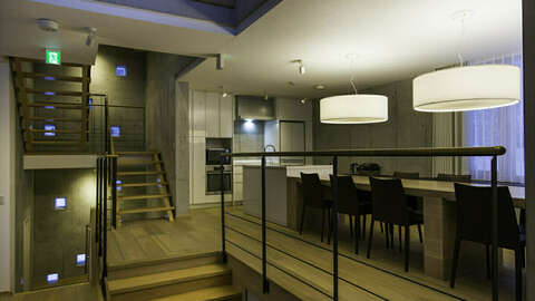 Mizunara Dining area and kitchen overview