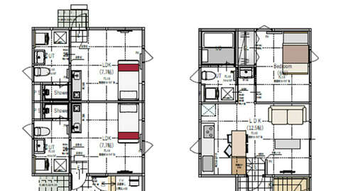 Soga Triple Units House 11 Flor Plan All