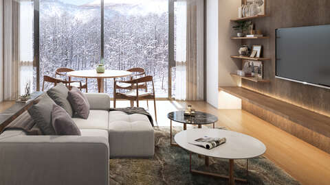 Small two bed and one bedroom living area 0