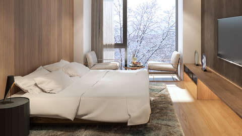 Studio and standard bedroom